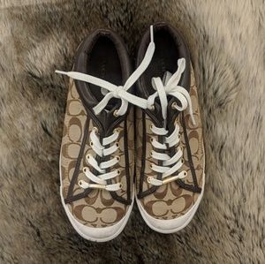 Coach brown sneakers